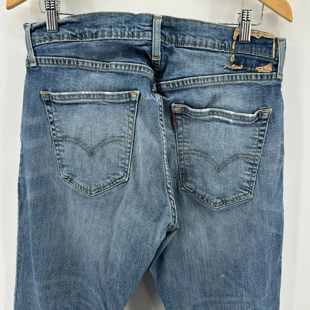 Levi's Slim Tapered Fit Mens 34x30 Jeans Blue Denim Stretch 5 Pockets Mid Rise
